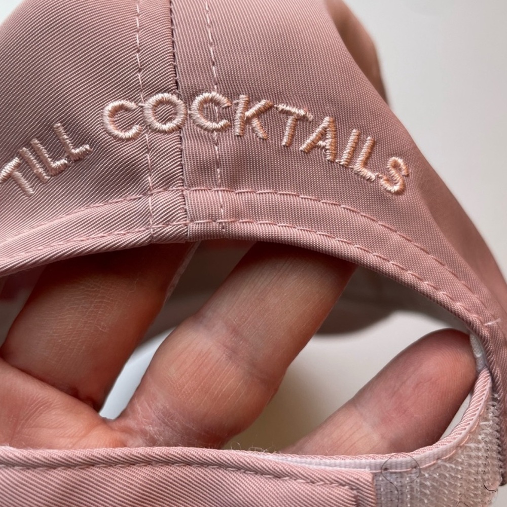 ☕️🍹Coffee Till Cocktails Pink Baseball Cap☕️🍹 - Picture 4 of 5